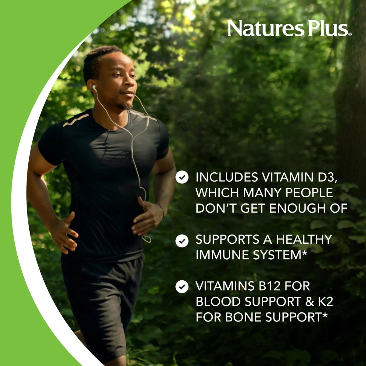 NaturesPlus Source of Life Gold Multivitamin - 180 Tablets - with Vitamins D3 & B12 - Blood, Bone & Immune Support - Vegetarian & Gluten Free - 60 Servings - Maple Wellness Supplements