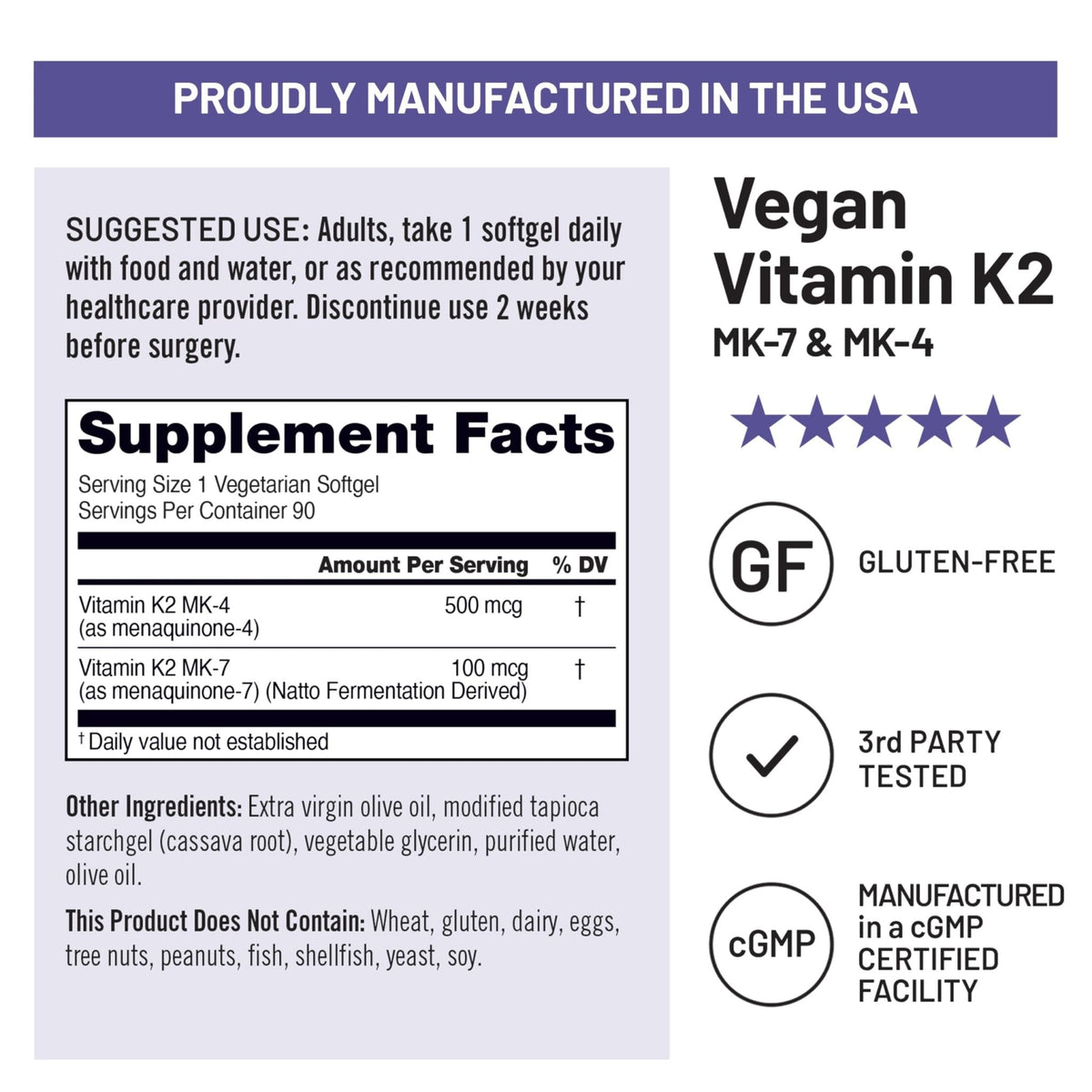 NatureWise Vitamin K2 600mcg Supplement with MK-7 100mcg & MK-4 500mcg - Enhanced Bioavailable Formula - K Complex for Bone and Heart Health - Maple Wellness Supplements