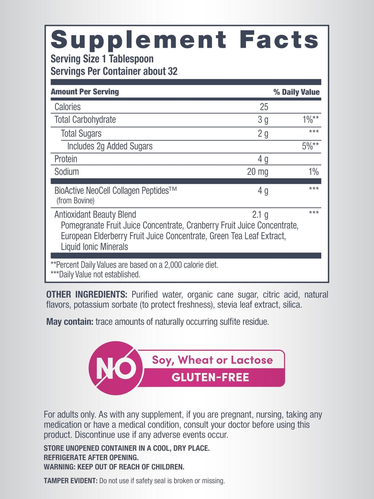 NeoCell Advanced Liquid Collagen | 4000 mg | Pomegranate and Fruit Juice Concentrates | for Women and Men | 16 fl oz - Maple Wellness Supplements