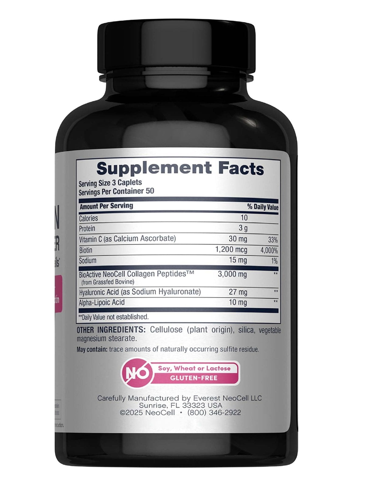 NeoCell Collagen Beauty Builder | 150 Caplets | Grass Fed BioActive Peptides | with Biotin and Hyaluronic Acid | Radiant Skin & Strong Nails Supplement - Maple Wellness Supplements