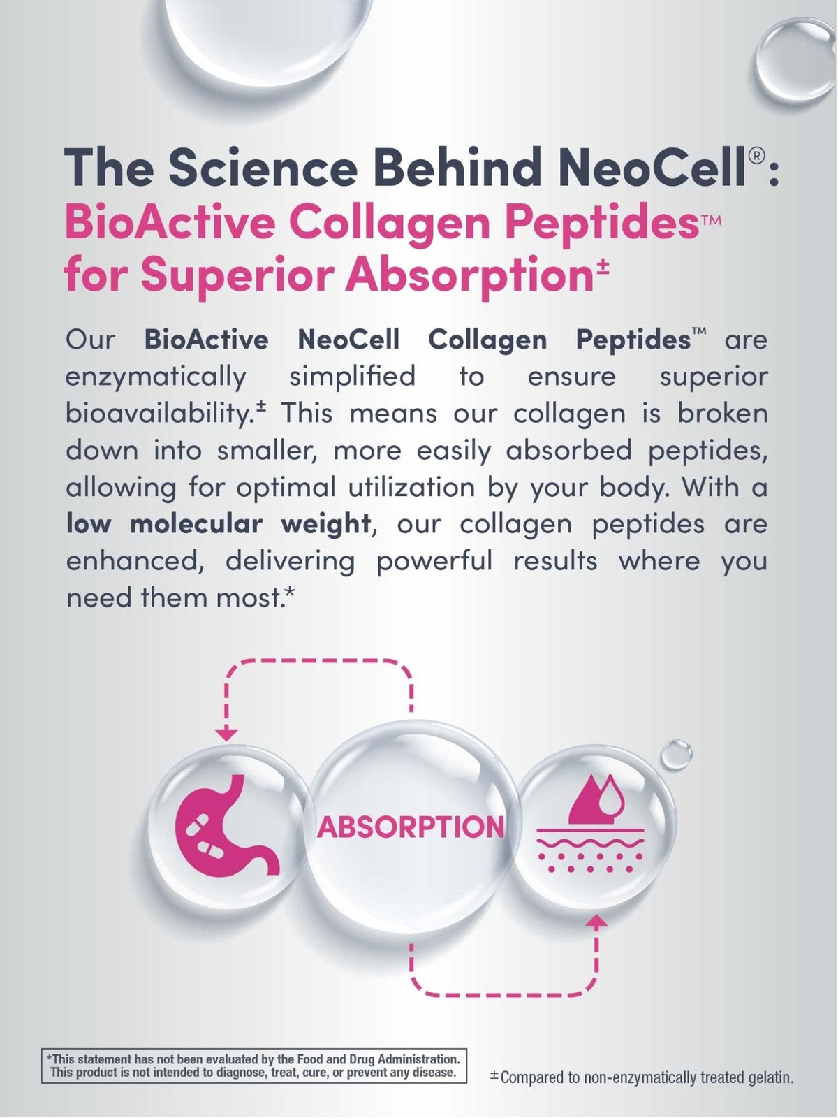 NeoCell Collagen Peptides Pills | 270 Caplets | with Vitamin C and Biotin | Grass Fed Bovine | Hair, Skin, & Nails | for Women and Men - Maple Wellness Supplements