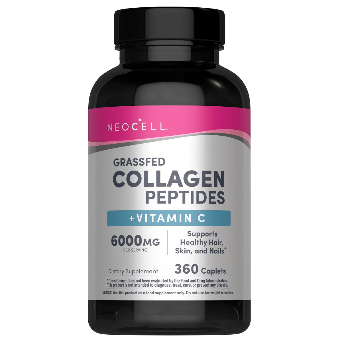 NeoCell Collagen Peptides Pills | 360 Caplets | with Vitamin C | Supplement for Women and Men - Maple Wellness Supplements