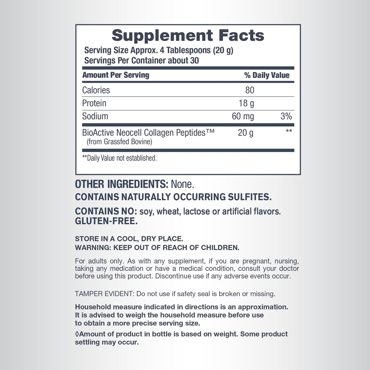 NeoCell Super Collagen Peptides Powder | 30 Servings | Unflavored | Types I & III | Grass Fed Bovine Supplement | Hair, Skin, & Nails | for Women and Men - Maple Wellness Supplements