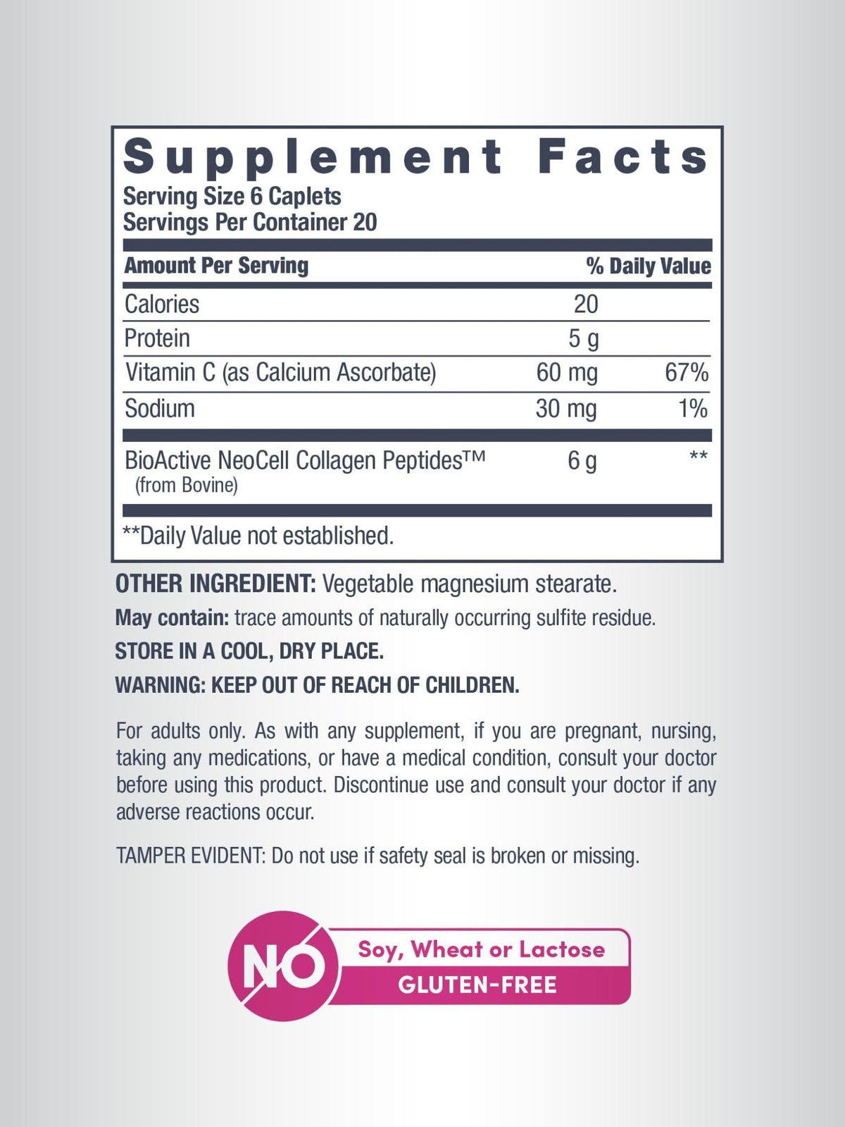 NeoCell Super Collagen with Vitamin C, 120ct Collagen Pills, Non-GMO, Grass Fed, Paleo Friendly, Gluten Free, Collagen Peptides Types 1 & 3 for Hair, Skin, Nails and Joints - Maple Wellness Supplements