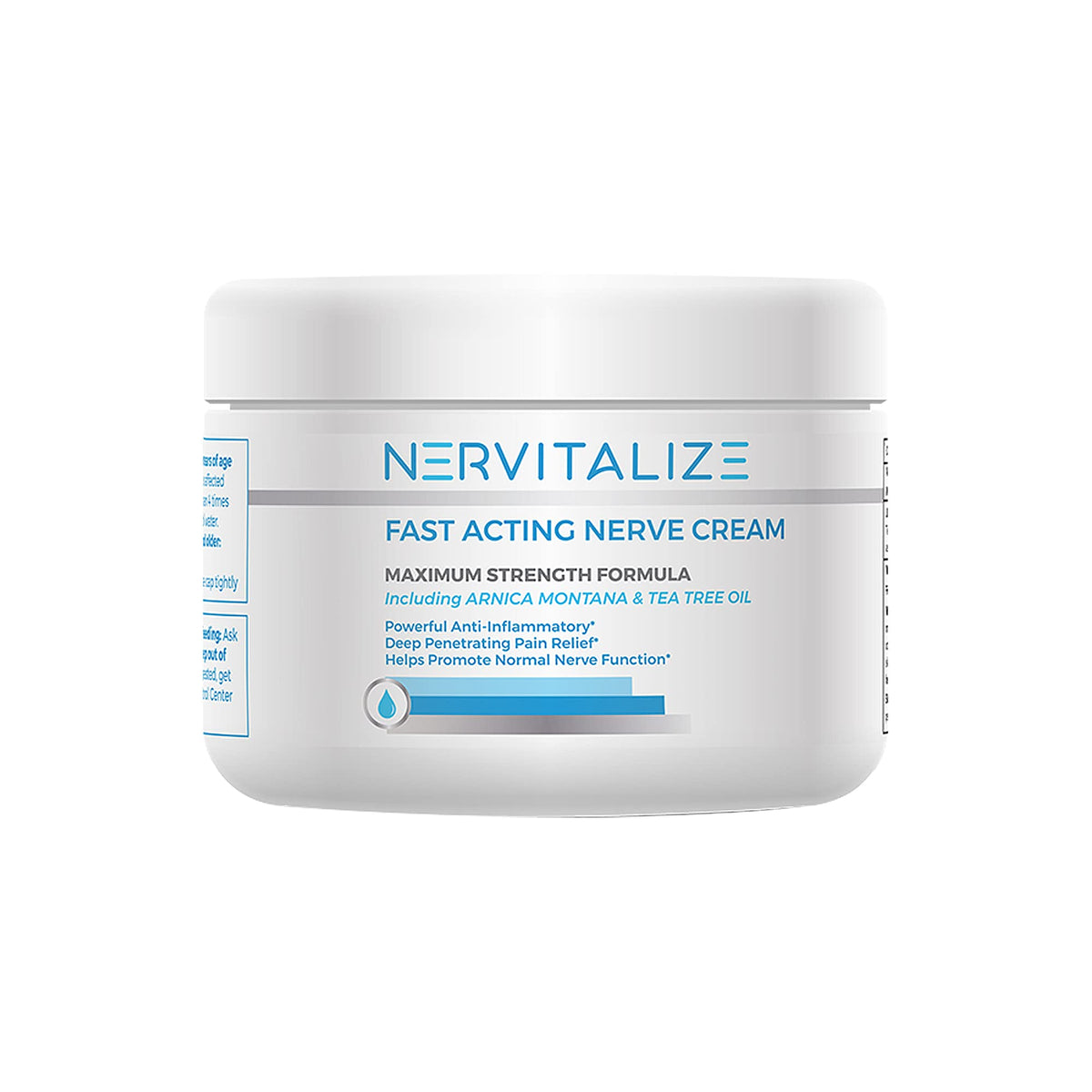Nervitalize Fast Acting Nerve Pain Relief Cream Maximum Strength Formula - 3 fl oz - Helps Provide Neuro Pain Relief and Deep Nerve Nourishment to Support Normal Nerve Function - Made in The USA - Maple Wellness Supplements