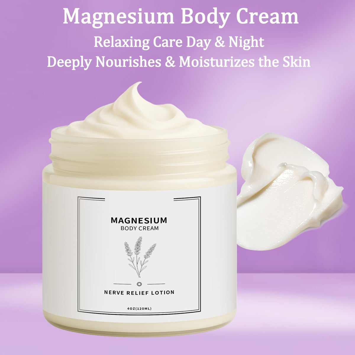 Neuropathy Cream | Nerve Relief Lotion for Feet, Legs & Hands | Magnesium Chloride with Aloe Vera Extract | Non-Greasy Formula for Day & Night Use | Thoughtful Gift for Mama, Dad, Men & Women (1) - Maple Wellness Supplements