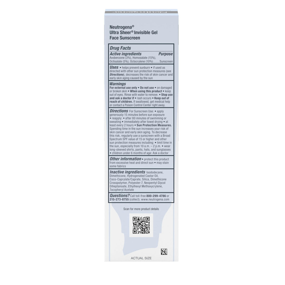 Neutrogena Ultra Sheer Invisible Gel Face Sunscreen SPF 40, Facial Sunscreen & Moisturizer - Maple Wellness Supplements