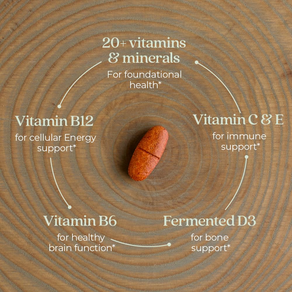 New Chapter Women’s Multivitamin 55+, Astaxanthin, B6, B12, D3, Vitamin C & Zinc, Immune, Heart, Cellular Energy, and Bone Support, Gentle on The Stomach - Maple Wellness Supplements