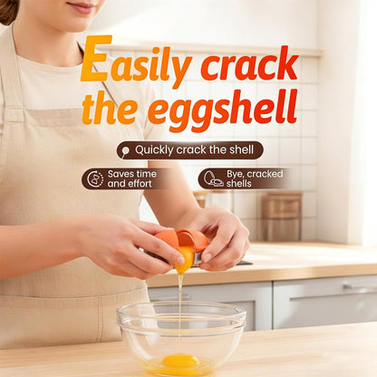 New Egg Shell Opener Egg Cracker Tool Stainless Steel, Multifunctional Egg Shell Opener for Raw Or Hard-Boiled Eggs, Kitchen Gadget for Cooking Baking (Yellow) - Maple Wellness Supplements
