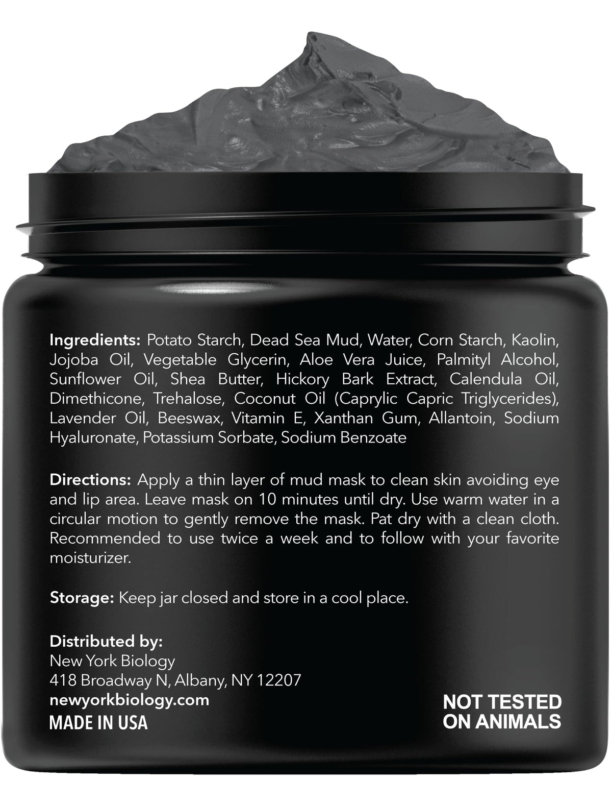 New York Biology Dead Sea Mud Mask for Face and Body | Spa Quality Pore Refiner for Oily Skin | Natural Skincare for Women & Men - Maple Wellness Supplements
