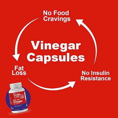 Ni una dieta más Reduce Abdominal Fat - Vinegar Capsules - Best for Weight Loss - Maple Wellness Supplements