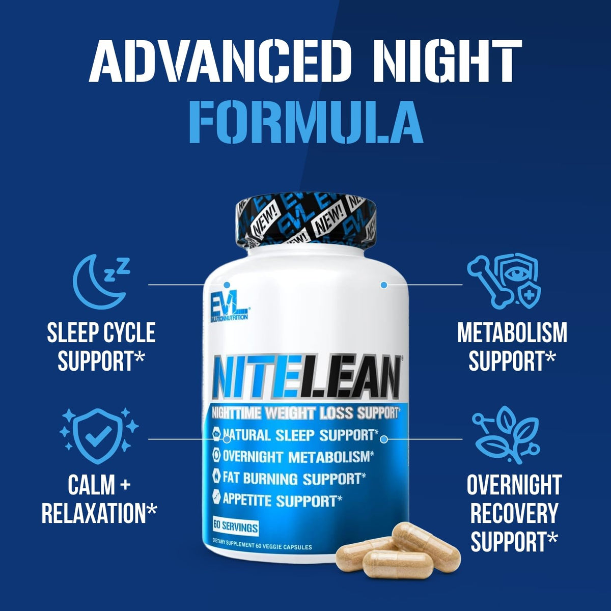 Night Time Fat Burner for Weight Loss Support - Belly Fat Burner for Men & Women with Green Tea and White Kidney Bean Extract - Nighttime Metabolism Booster & Sleep Optimizer to Help Stubborn Fat Loss - Maple Wellness Supplements