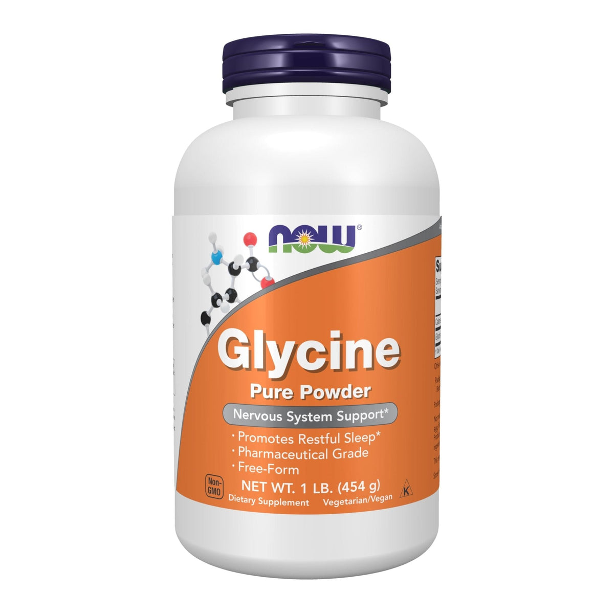 NOW Foods Supplements, Glycine Pure Powder, Promotes Restful Sleep*, Neurotransmitter Support*, 1-Pound - Maple Wellness Supplements