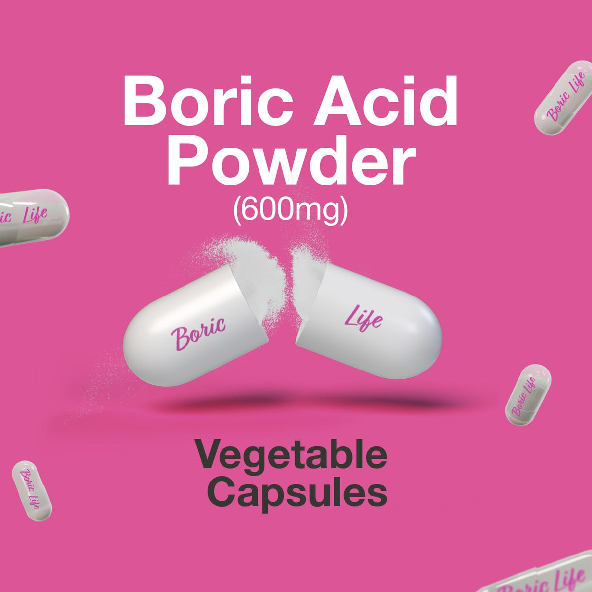 NutraBlast Boric Acid Suppositories - 100% Pure Made in USA - Boric Life Intimate Health Support (60 Count) - Maple Wellness Supplements