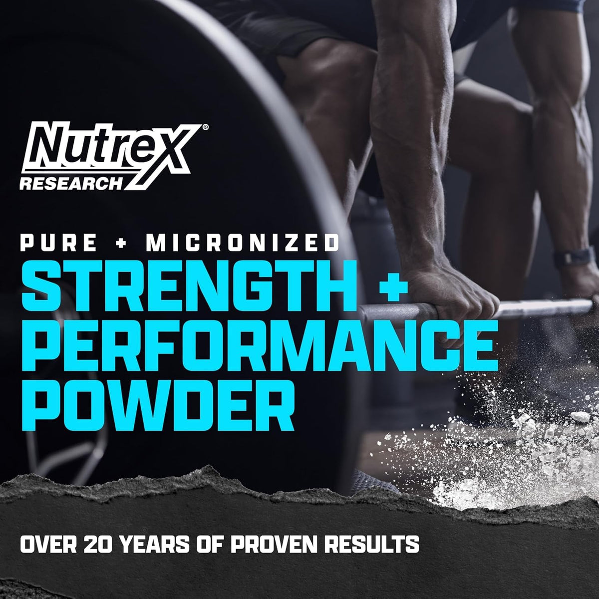 Nutrex Research Micronized Creatine Monohydrate Powder - 200 Servings (1KG) Pure, Unflavored Creatine Monohydrate Supplement for Muscle Gain, Strength and Performance, 5G Per Serv (2.2lbs) - Maple Wellness Supplements