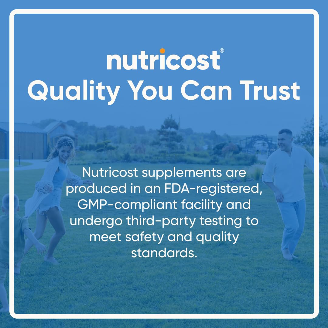 Nutricost Ashwagandha Herbal Supplement 600mg, 120 Capsules - Vegetarian, Non-GMO, Gluten Free, Ashwagandha Root - Maple Wellness Supplements