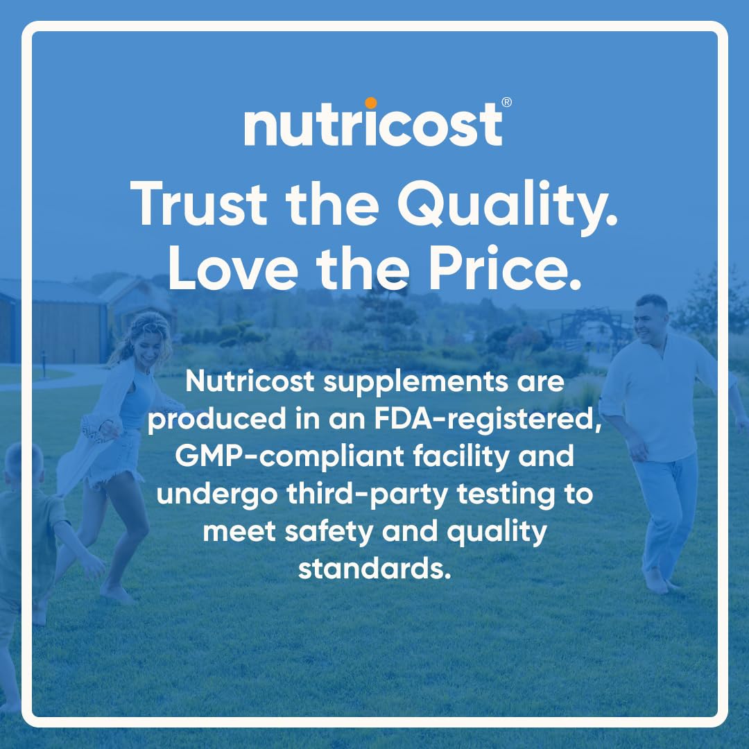 Nutricost Vitamin D3 + K2 (5000 IU D3 / 100mcg MK7), 120 Softgels – Gluten-Free & Non-GMO - Maple Wellness Supplements