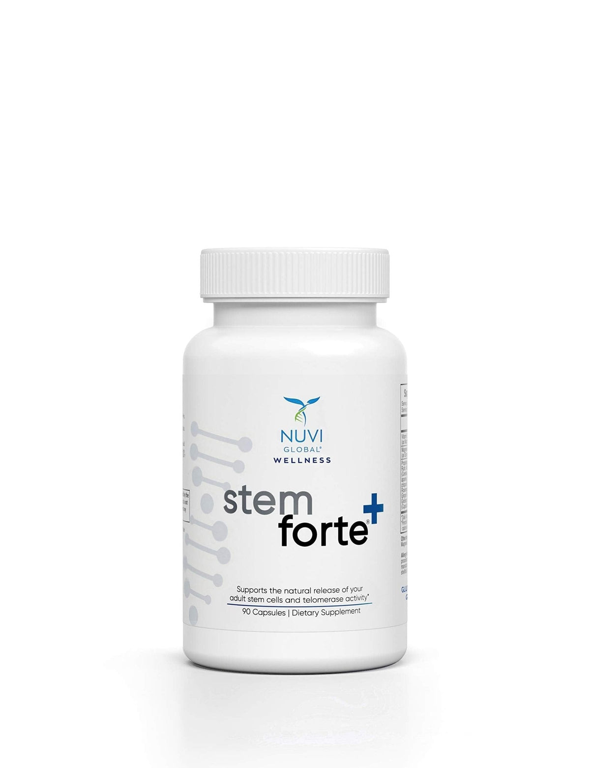 NuVi Global Stemforte Plus Stem Cell and Telomere Supplements – Cell Regeneration, Cell Growth & Telomere Support for Healthy Aging & Cellular Health – 90 Capsules for Men & Women - Maple Wellness Supplements