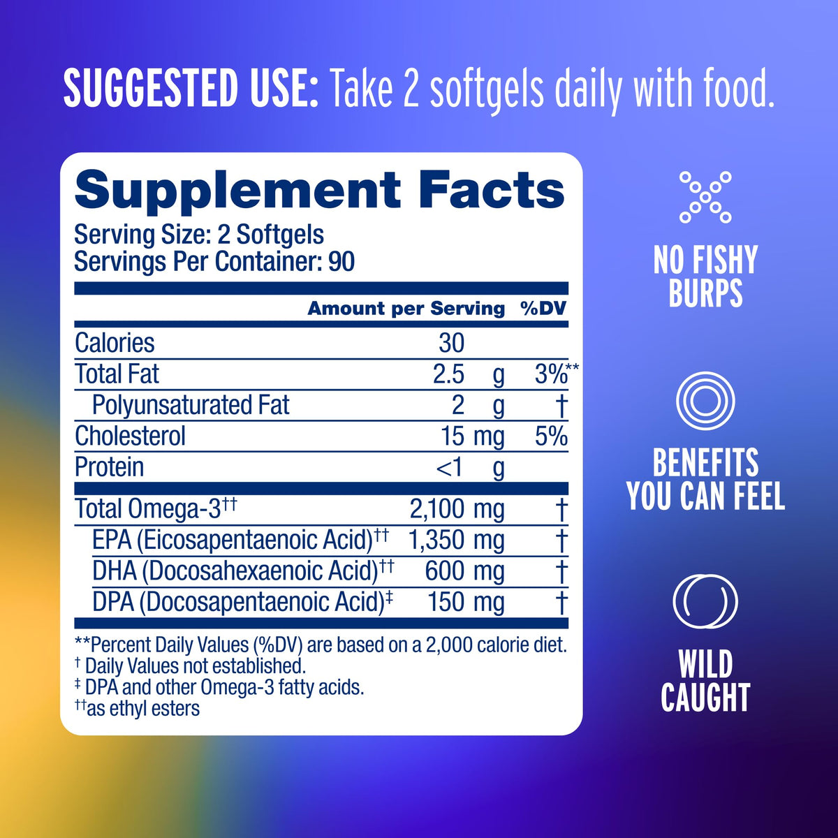 Oceanblue Professional Omega-3 2100 – 180 ct – Triple Strength Burpless Fish Oil Supplement with High-Potency EPA, DHA, DPA - Maple Wellness Supplements