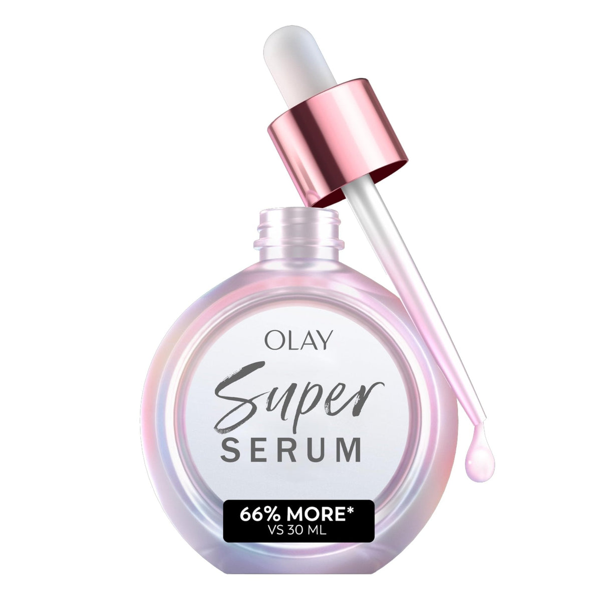 Olay Super Serum - Glow Serum for Face - Activated Niacinamide, Vitamin C & E, Collagen Peptide, AHA - 5-in-1 Benefits - Brightens, Hydrates, Smooths, Firms, Evens Tone, Proactive Anti-Aging, 1.7 Oz - Maple Wellness Supplements