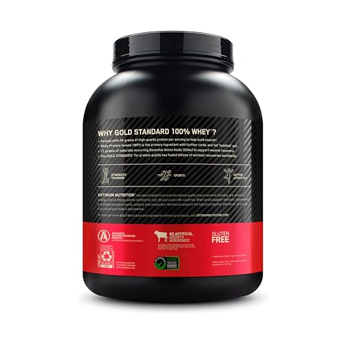 Optimum Nutrition Gold Standard 100% Whey Protein Powder, Rocky Road, 5 Pound - Maple Wellness Supplements