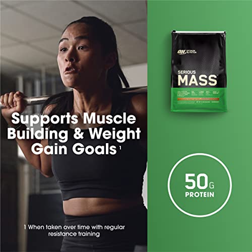 Optimum Nutrition Serious Mass Weight Gainer Protein Powder, Vitamin C, Zinc - Maple Wellness Supplements