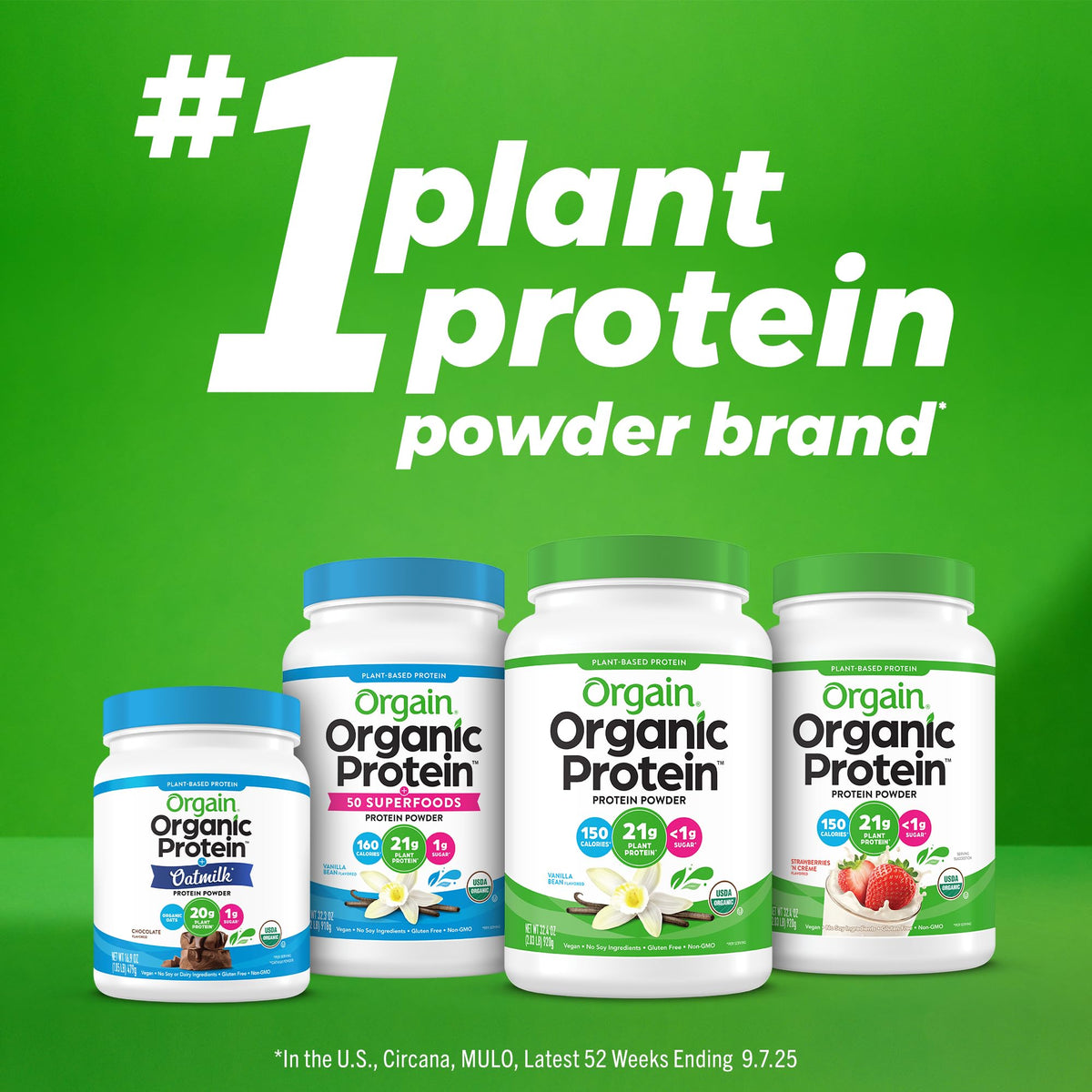 Orgain Organic Simple Vegan Protein Powder, Vanilla - 20g Plant Based Protein, Made with less Ingredients, No Artificial Sweeteners, Gluten Free, No Dairy or Lactose, 1.25 lb (Packaging May Vary) - Maple Wellness Supplements
