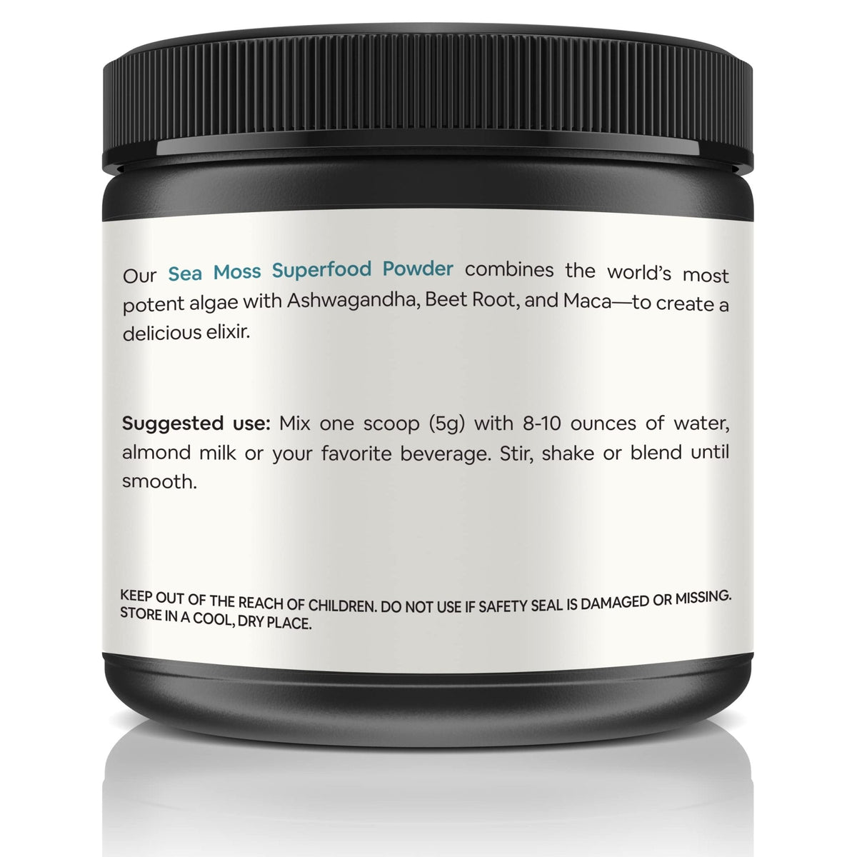 Organic Sea Moss Superfood Powder with Ashwagandha, Beet Root, and Maca - Maple Wellness Supplements