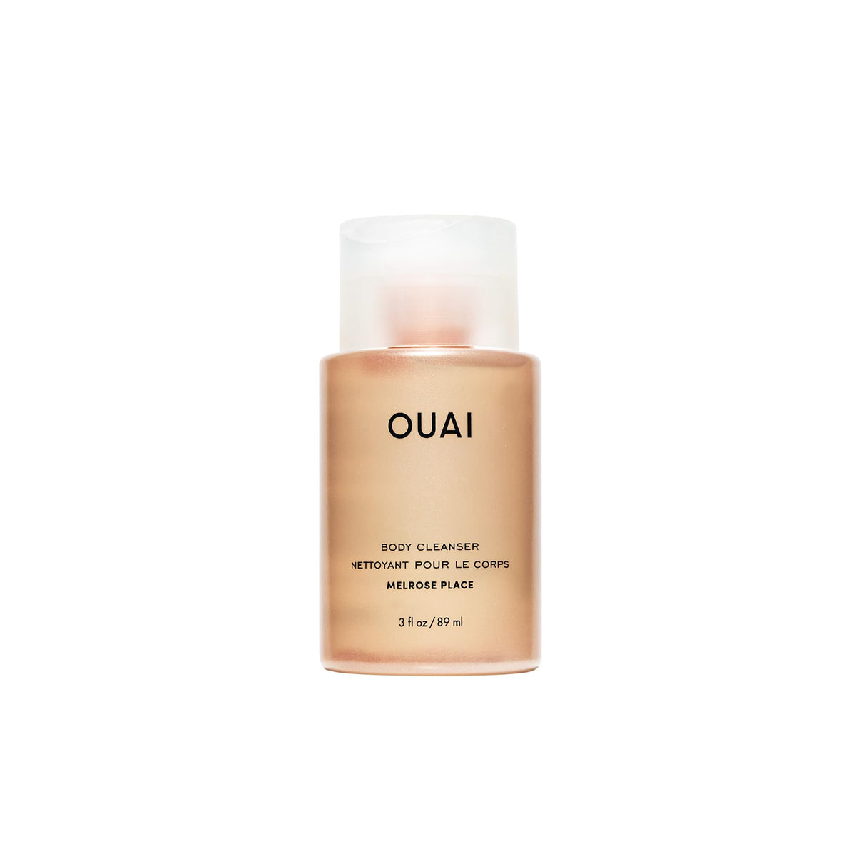 OUAI Body Cleanser Travel Size, Melrose Place - Foaming Body Wash with Jojoba Oil & Rosehip Oil to Hydrate, Balance & Soften Skin - Paraben, Phthalate, Sulfate Free Skin Care Products (3 Fl Oz) - Maple Wellness Supplements