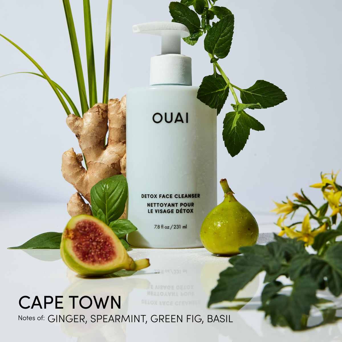 OUAI Detox Facial Cleanser - Deep Cleansing Face Wash with Glycolic Acid, Niacinamide & PHA - Removes Sweat, Dirt & Oil Without Drying - Gentle Face Cleanser for Post-Workout (7.8 Fl Oz) - Maple Wellness Supplements