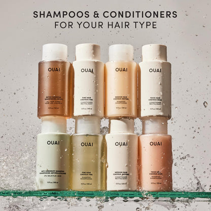 OUAI Fine Hair Conditioner Refill - Volumizing Conditioner Made with Keratin, Biotin and Chia Seed Oil - Adds Softness, Bounce and Volume - Free from Parabens, Sulfates, and Phthalates (32 Oz) - Maple Wellness Supplements