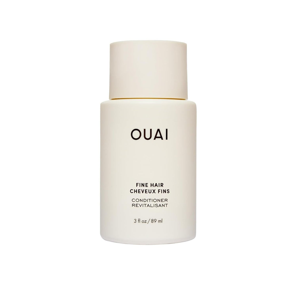OUAI Fine Hair Conditioner Travel Size - Volumizing Conditioner for Fine Hair with Keratin, Biotin & Chia Seed Oil - Adds Softness, Bounce & Volume - Free from Parabens, Sulfates & Phthalates (3 Oz) - Maple Wellness Supplements