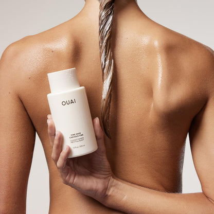 OUAI Fine Hair Conditioner Travel Size - Volumizing Conditioner for Fine Hair with Keratin, Biotin & Chia Seed Oil - Adds Softness, Bounce & Volume - Free from Parabens, Sulfates & Phthalates (3 Oz) - Maple Wellness Supplements