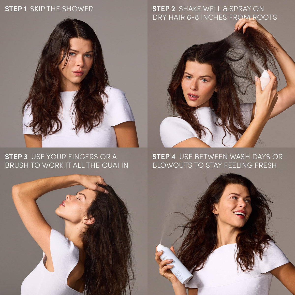OUAI Super Travel Size Dry Shampoo - Volumizing Dry Shampoo - Absorbs Oil, Dirt & Sweat - Blends Seamlessly into Hair with Zero Residue & Enriched with a Long-Lasting Scent - Cape Town (2 oz) - Maple Wellness Supplements
