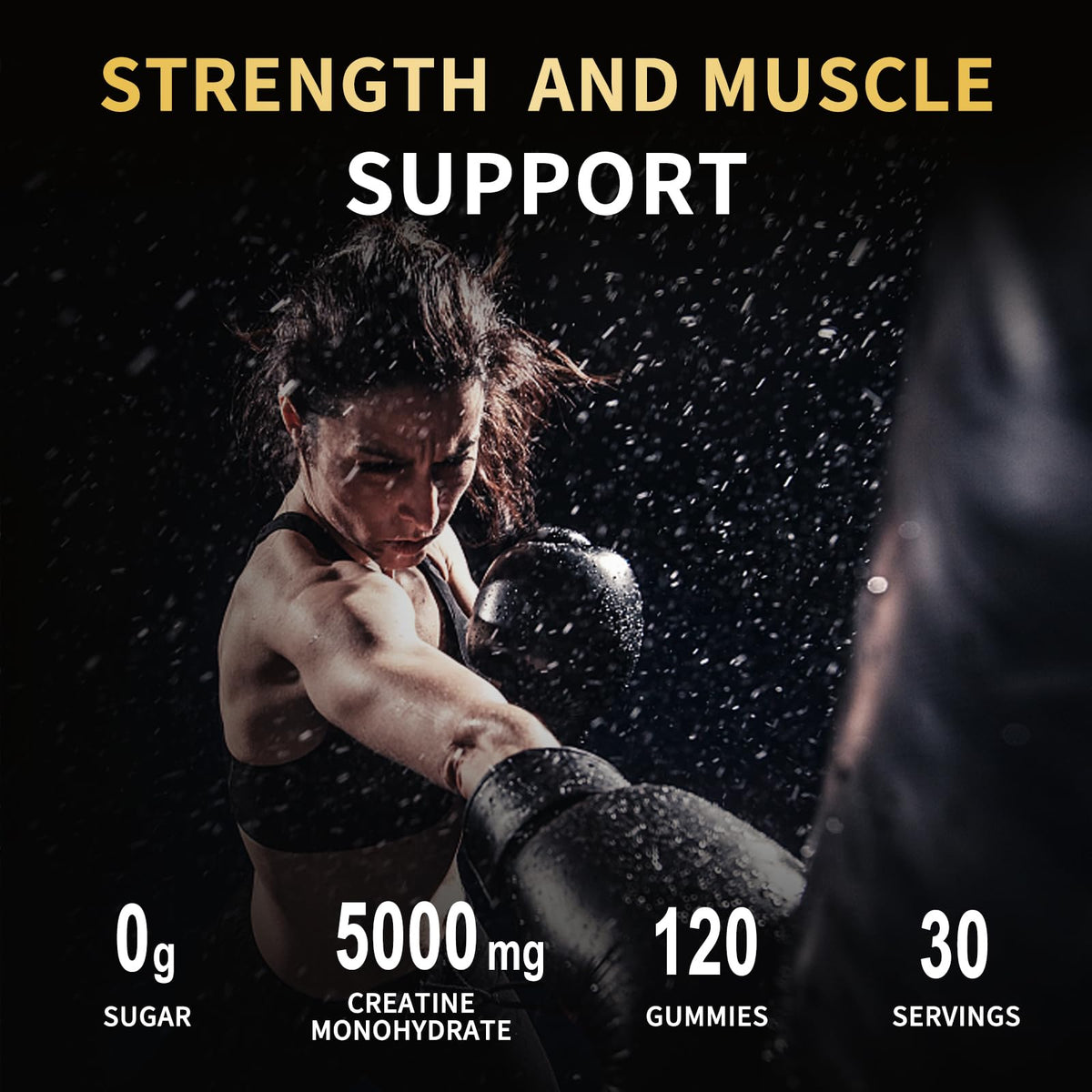 OUYIYUA Creatine Monohydrate Gummies 5000mg for Men & Women - Sugar Free Pre-Workout Supplement, Chewables for Muscle Strength, Muscle Builder, Energy Boost, - Maple Wellness Supplements