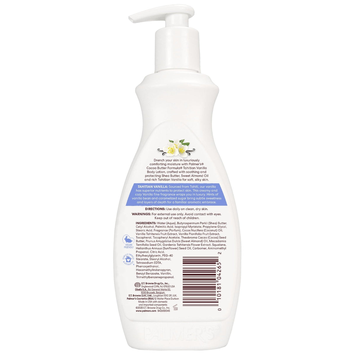 Palmer's Cocoa Butter Formula Tahitian Vanilla Body Lotion, 13.5 Oz, Daily Moisturizing Lotion for Dry Skin with Shea Butter & Vitamin E - Maple Wellness Supplements