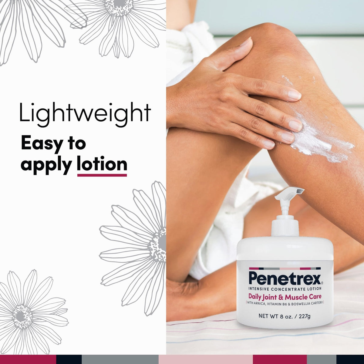 Penetrex Joint & Muscle Care Lotion – Soothing Botanical Formula with Arnica, Vitamin B6 & MSM – Lightweight Easy to Apply Lotion - Fresh Disappearing Scent - for Everyday Movement Support - Maple Wellness Supplements