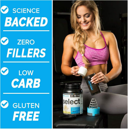 PEScience Select Low Carb Protein Powder, Peppermint Bark, 27 Serving, Keto Friendly - Maple Wellness Supplements