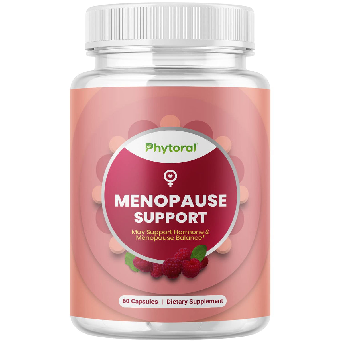 Phytoral Complete Herbal Menopause Supplement for Women - Female Hormone Balance Capsules for Night Sweats Hot Flashes & Mood Swings with Dong Quai, Chaste Berry & Black Cohosh Root - 60 Count Pack - Maple Wellness Supplements