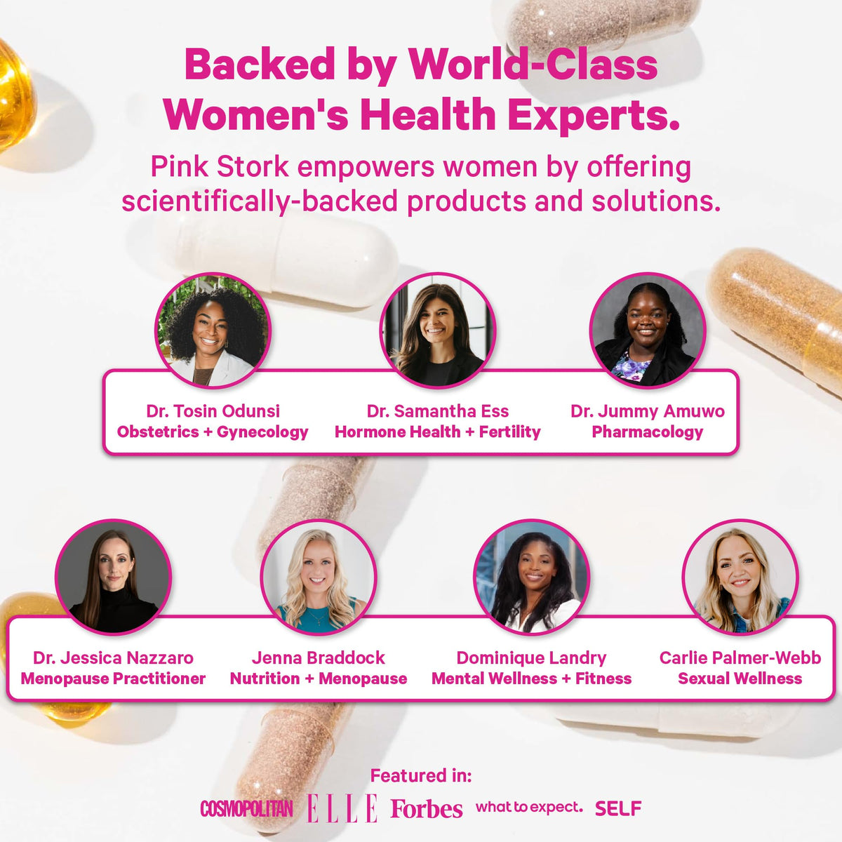 Pink Stork Postpartum Mood Support - Postnatal Hormone Balance for Women - Breastfeeding Friendly - Stress & Cognitive Support, New Mom Essentials - Ashwagandha, Chamomile, & Vitamin D, 60 Capsules - Maple Wellness Supplements