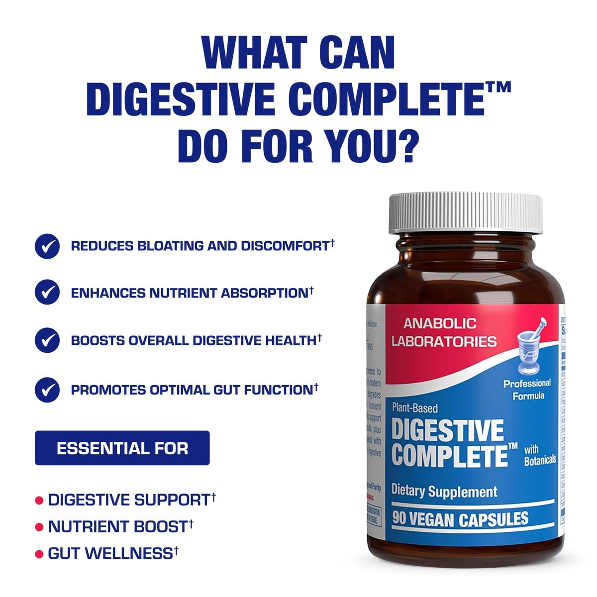 Plant Based Multi Digestive Enzymes Supplement - Clinically Formulated Digestion Supplement with Soothing Herbs and Enzymes for Women and Men - Maple Wellness Supplements