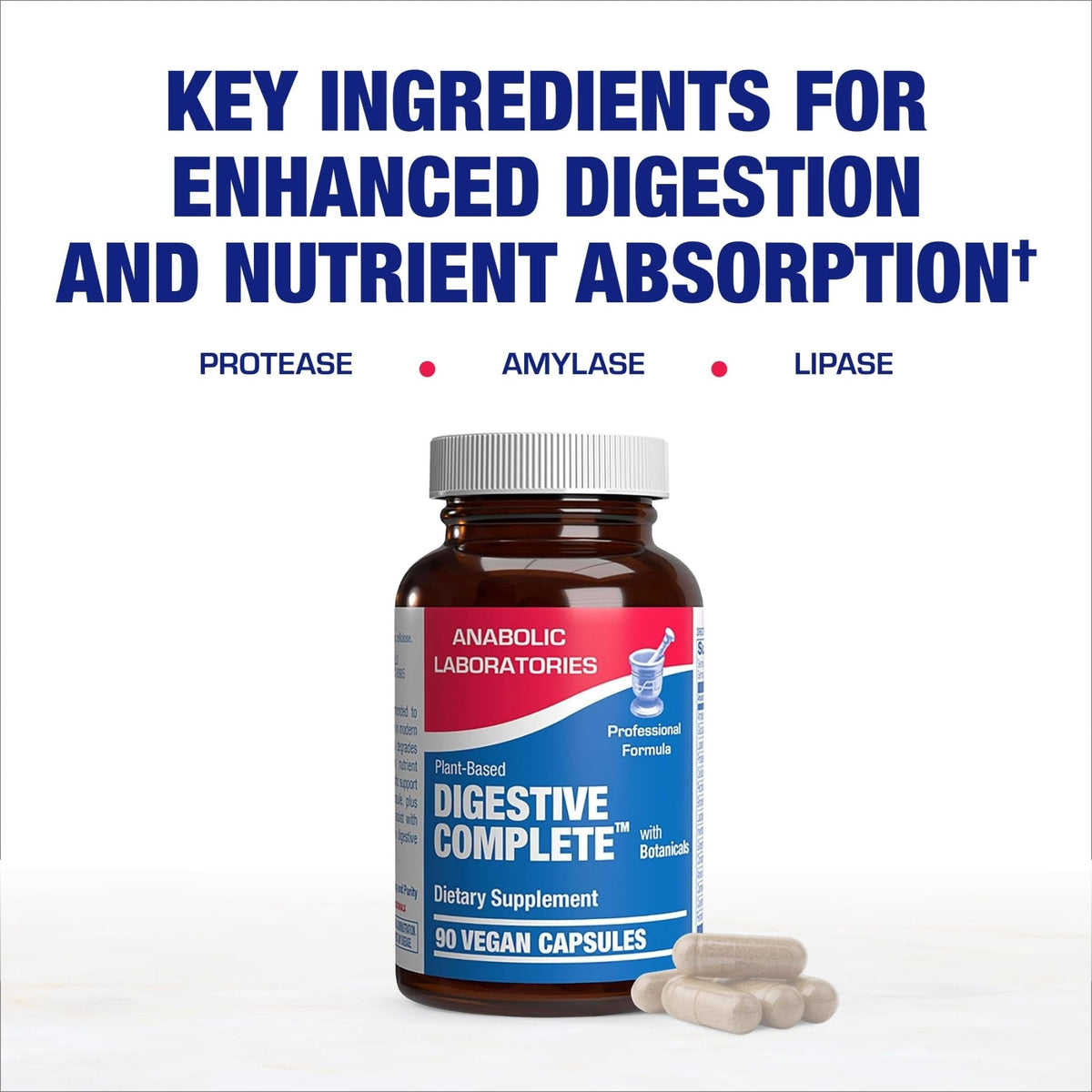 Plant Based Multi Digestive Enzymes Supplement - Clinically Formulated Digestion Supplement with Soothing Herbs and Enzymes for Women and Men - Maple Wellness Supplements