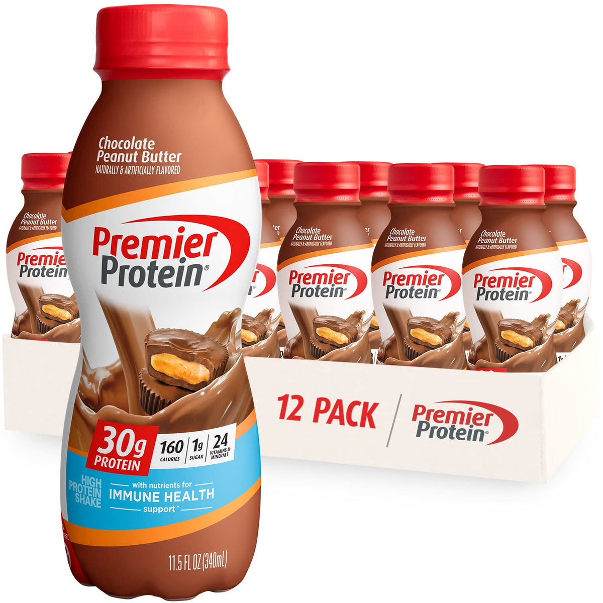 Premier Protein Powder, Chocolate Milkshake, 30g Protein, 1g Sugar, 100% Whey Protein - Maple Wellness Supplements