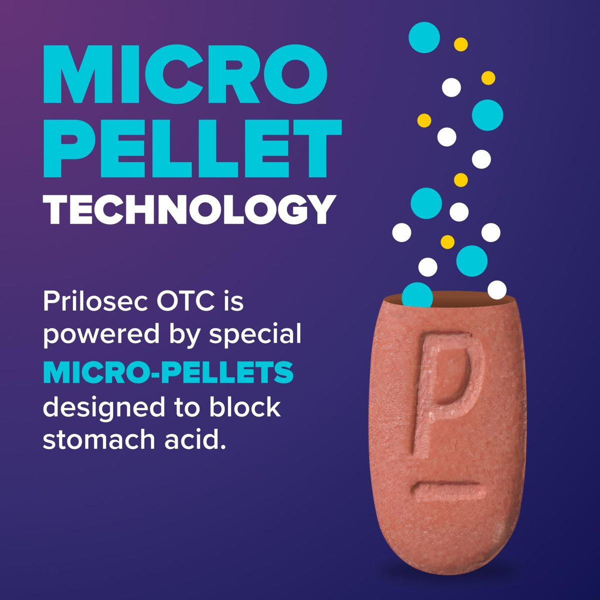 Prilosec OTC, Omeprazole Delayed Release 20mg, Acid Reducer, Treats Frequent Heartburn for 24 Hour Relief, All Day, All Night*, Heartburn Medicine, 20mg, 14 Tablets - Maple Wellness Supplements
