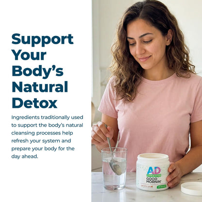Project AD Life Good Morning Detox and Performance Drink, Naturally Flavored and Formulated with L-GLutamine, Apple Cider Vinegar, and Aloe Vera (24 Servings, Summer Fruits) - Maple Wellness Supplements