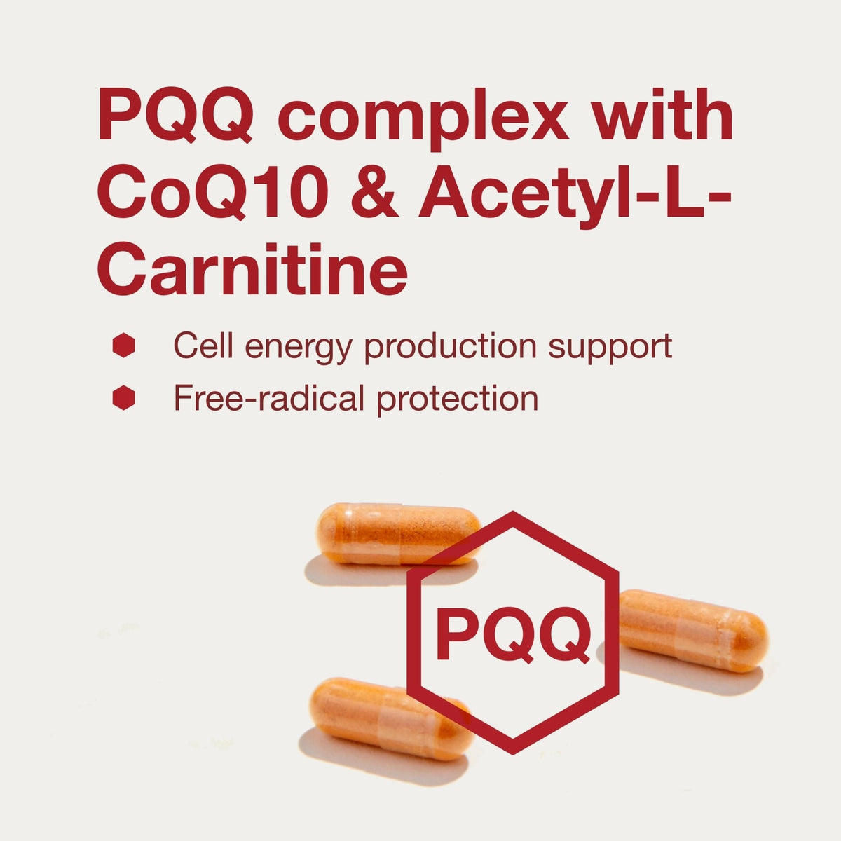 PROTOCOL FOR LIFE BALANCE PQQ Complex - Mitochondrial Health - with CoQ10 & L Carnitine - B Vitamin - Supplement for Energy - 30 Veg Caps - Maple Wellness Supplements