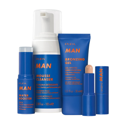 Pupa Milano Bronzing Gel, 002, 1.01 oz - Tan Effect Bronzer Gel - Liquid Matte Bronzer - Lightweight - With Hydrating Coconut Water - Makeup for Men - Maple Wellness Supplements