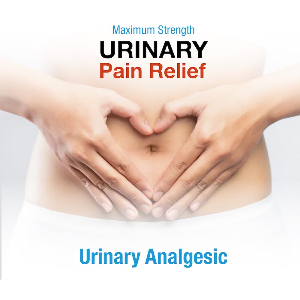 Puregen Labs Urinary Pain Relief | Phenazopyridine HCl 99.5mg Tablets | Maximum Strength OTC for Fast Relief of UTI Pain, Burning and Bladder discomfort – 72 Count Tablets - Maple Wellness Supplements