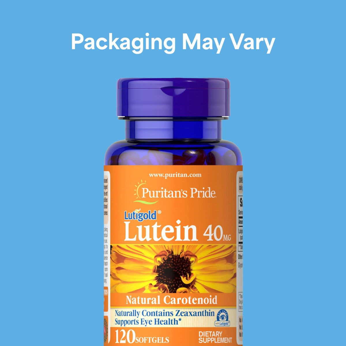 Puritan's Pride Premium Lutigold™ Lutein Carotenoid 40mg with Zeaxanthin for Men and Women, Dietary Supplement for Eye Health Support - Maple Wellness Supplements