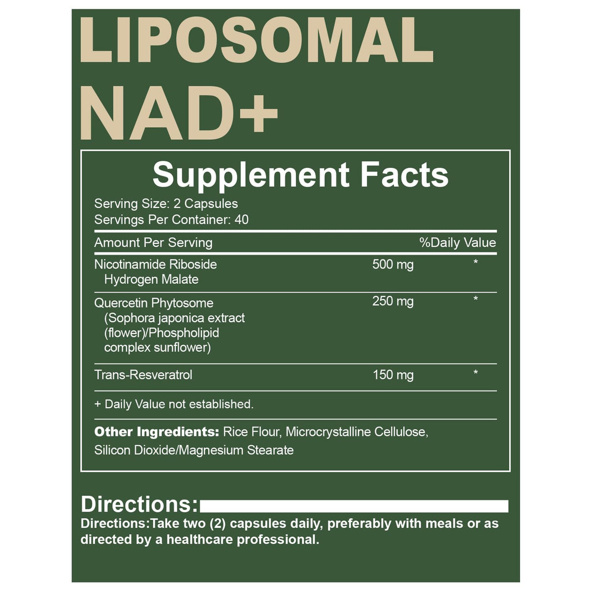 Quackiki NAD Resveratrol Supplement with NAD Nicotinamide Riboside Resveratrol 900 MG, Boost NAD+ for Cellular Health, Anti-Aging, Energy, Focus - 80 Capsules(2Pcs) - Maple Wellness Supplements
